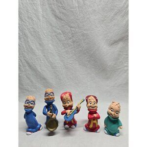 1990/1991 KFC Alvin And The Chipmunks PVC Lot x5 Figures